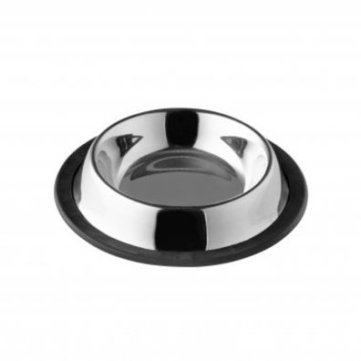 Fressnapf aus Edelstahl, 180 ml - Rutschfester Futter- und Wassernapf, ø15,5 cm