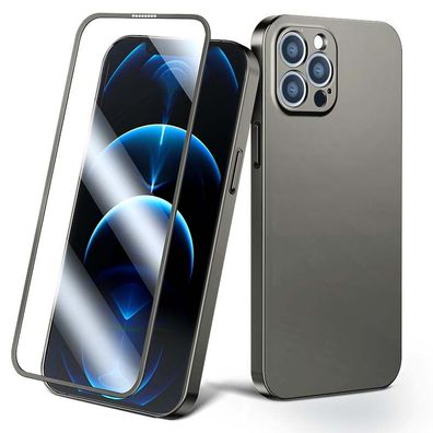 360° Full Case Cover Handy-Hülle Schutz Vorne + Rückseite + Schutzglas Displayschu
