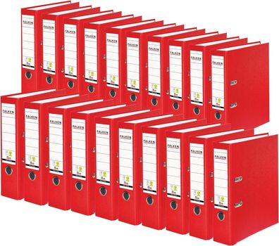 Original Falken 20er Pack PP-Color Kunststoff-Ordner. Made in Germany. 8 cm breit DIN