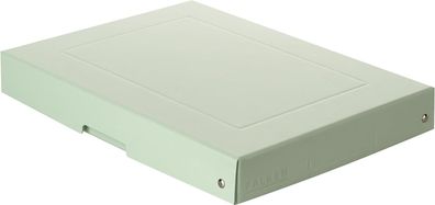 Original Falken PureBox Pastell. Made in Germany. 40 mm hoch DIN A4 grün. Aufbewahrun