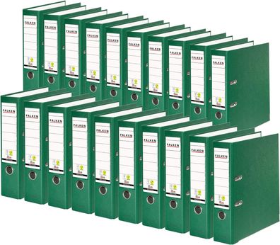 Original Falken 20er Pack PP-Color Kunststoff-Ordner. Made in Germany. 8 cm breit DIN