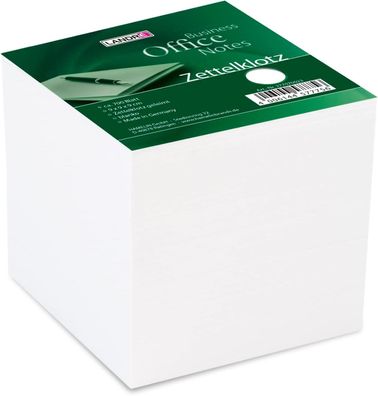 Landré Zettelklotz, geleimt, 700 Blatt, 9x9cm, weiße Notiz-Zettel