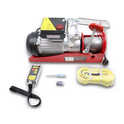 VEVOR Elektrische Seilwinde 500-1000kg 12m Hubhöhe 1600W Funkfernbedienung