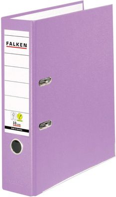 Original Falken PP-Color Kunststoff-Ordner. Made in Germany. 8 cm breit DIN A4 fliede