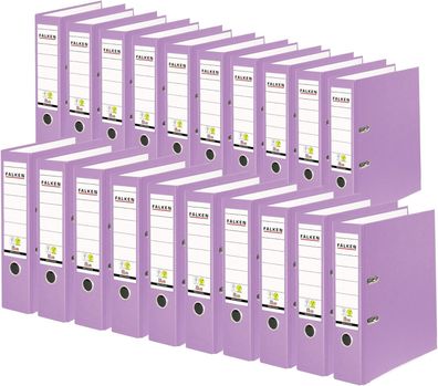 Original Falken 20er Pack PP-Color Kunststoff-Ordner. Made in Germany. 8 cm breit DIN