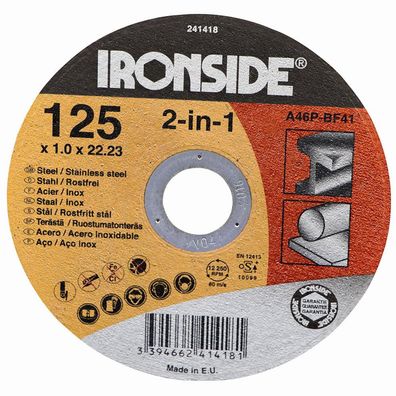 Trennscheibe 125 x 1,0 x 22 für Stahl + Inox