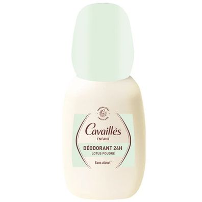 Roge Cavailles, Lotus-Pulver, 24-Stunden-Schutz, Deo-Roll-On, für Kinder, 75 ml
