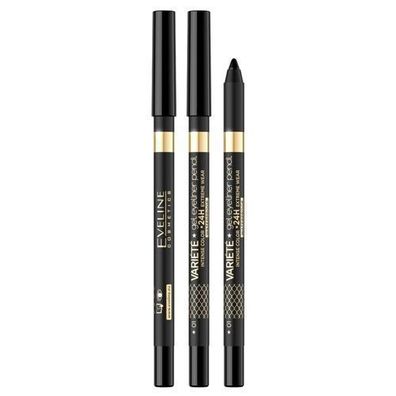 Eveline Cosmetics Variete Wasserfester Gel-Eyeliner 01 Schwarz, 1 Stück