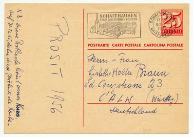 Schweiz Postkarte BRIEF X6DF78A