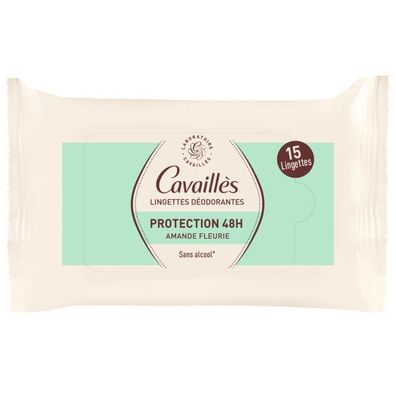 Roge Cavailles, Deo-Tücher, 48h Schutz, Antitranspirant, Unisex, 15 Stück