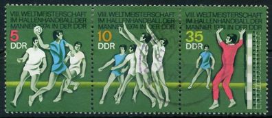 DDR Zusammendruck Nr WZd299 gestempelt 3ER STR X12FD12