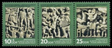 DDR Zusammendruck Nr WZd305 postfrisch 3ER STR SBD798E