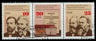 DDR Zusammendruck Nr WZd328 gestempelt 3ER STR X13643A
