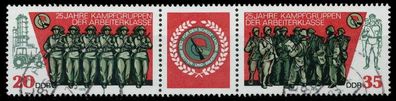 DDR Zusammendruck Nr WZd389 gestempelt 3ER STR X13ED4A