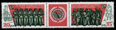 DDR Zusammendruck Nr WZd389 gestempelt 3ER STR X13ED62