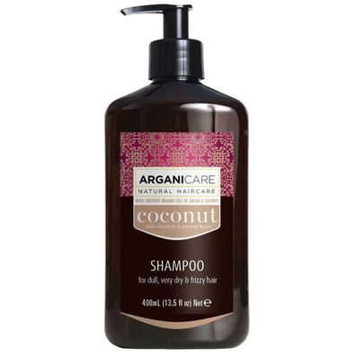 Arganicare, Kokosnuss, Haarshampoo, pflegend und feuchtigkeitsspendend, 400 ml
