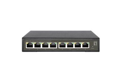 LevelOne Hilbert 8-Port Gigabit Smart Lite Switch, Managed, L2, Gigabit Etherne... ->