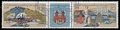 DDR Zusammendruck Nr WZd454 gestempelt 3ER STR X14D766