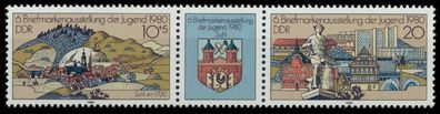 DDR Zusammendruck Nr WZd454 postfrisch 3ER STR SBF92EA