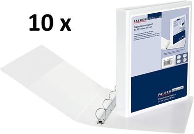 10x Original Falken Premium Präsentationsringbuch. Made in Germany. Kunststoffbezug a