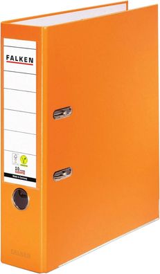 Original Falken PP-Color Kunststoff-Ordner. Made in Germany. 8 cm breit DIN A4 orange