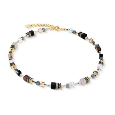 Coeur de Lion Halskette 3017-10-1211 GeoCUBE® Precious Motion Stone Whisper Gold
