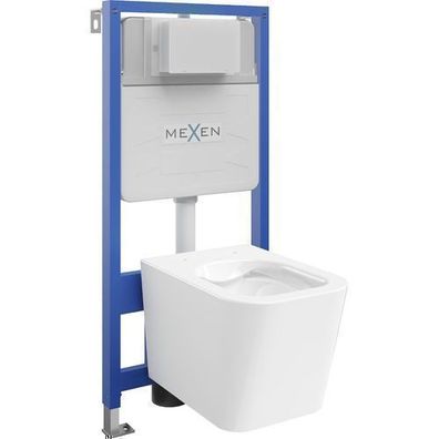 Mexen Unterputz WC-Set Felix Slim Teo Weiß