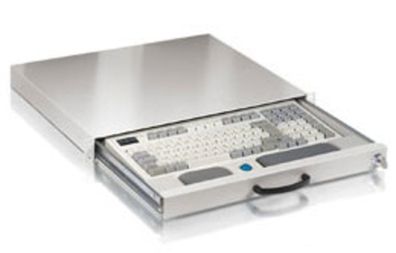 equip 19Zoll Tastaturschublade 1HE (deutsch) lichtgrau (RAL7035)