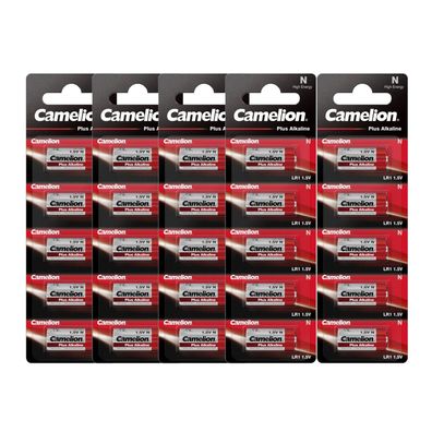 5x 5er Blister Camelion LR1 MN9100 Lady N PLUS Alkaline 1,5V Batterien