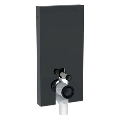 Geberit Monolith Sanitärmodul für Stand-WC, 101 cm, mit P-Anschlussbogen, Wasseransch
