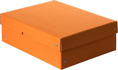 Original Falken PureBox Pastell. Made in Germany. 100 mm hoch DIN A4 orange. Aufbewah