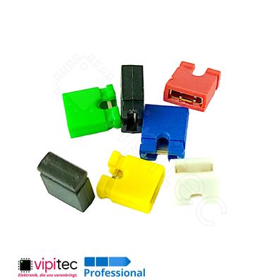 Jumper Brücke Kurzschluss-Verbinder PC CD DVD Stecker Pitch Kontakt Steckbrücke