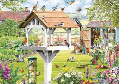 Versammlung am Vogelhaus (500 XL)