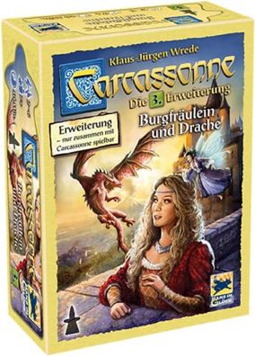 Hans im Glück, Carcassonne – Burgfräulein und Drache, 3. Erweiterung, Familienspiel,