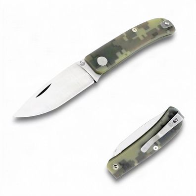 Manly Wasp S90V Desert Camo Taschenmesser Klappmesser Messer