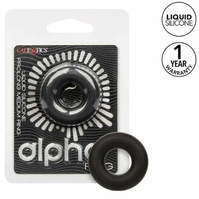 Alpha Prolong Medium Ring Schwarz