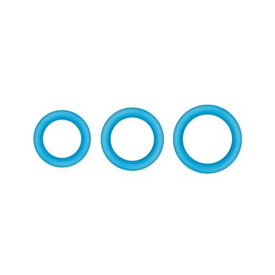 NS Novelties Firefly Halo Medium Blue Cockrings Silicone