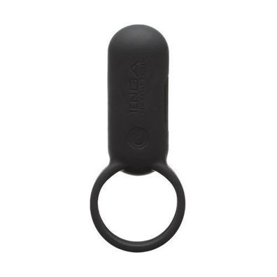 Schwarzer Dual-Action Vibrationsring - Premium Penisring mit fortschrittlicher V