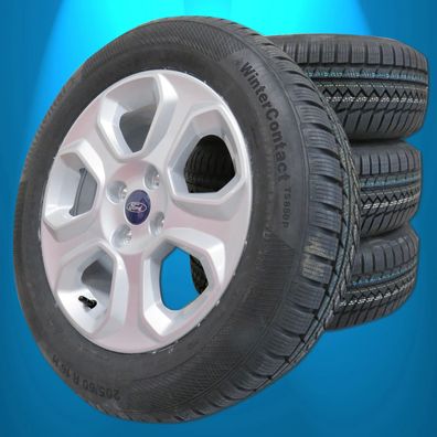 Winterräder FORD EcoSport ab 10/2017 Continental 205 60 16 originale Alu sil