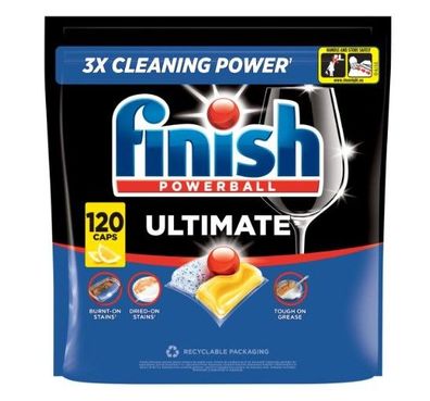 Finish Powerball Ultimate All in 1 Lemon Geschirrspültabs 120Stk