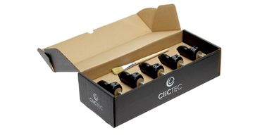 Efalock Laufrolle für Rollhocker CLICTEC® silber 5er-Set