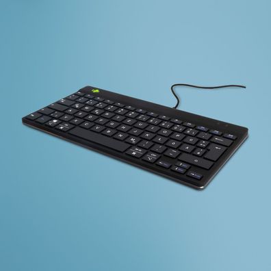 R-Go Tools Ergonomische Tastatur R-Go Compact Break, kompakte Tastatur mit Pausensoft