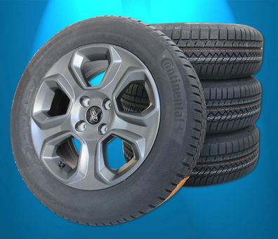 Winterräder FORD EcoSport ab 10/2017 Continental 205 60 16 originale Alu RDK