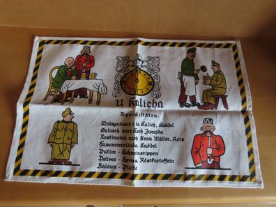 Platzdeckchen Platzset mit Uhr und Soldaten ca. 45,5x 30cm U Kalicha