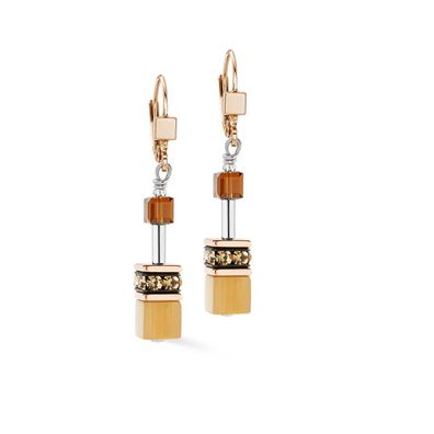 Coeur de Lion Ohrringe 2838-20-1100 GeoCUBE® Iconic Mocha Mousse Roségold