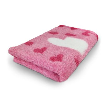 Vet Bed Hundedecke Hundebett Schlafplatz 150 x 100 cm Big Heart rosa