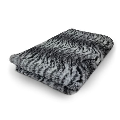 Vet Bed Hundedecke Hundebett Schlafplatz 150 x 100 cm Tigerprint grau