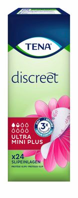 TENA Discreet Ultra Mini Plus Inkontinenz-Slipeinlagen 24 Stück
