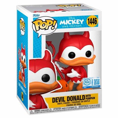 POP-Figur Disney Mickey and Friends Devil Donald mit Kürbis Exklusiv