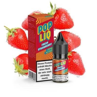 PopLiq - Fresh Strawberry - Nikotinsalz Liquid - 10ml
